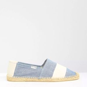 Soludos Original Stripe Barca Chambray Espadrilles Flats Rugby Size 8